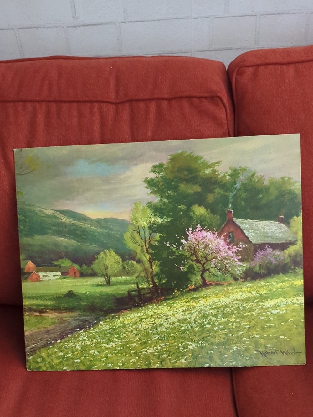 Art Print impressionistic landscape painting by Robert Wood.